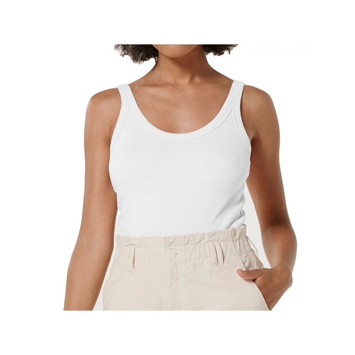 Blusa Hering Feminina Sem Manga N1te Branco