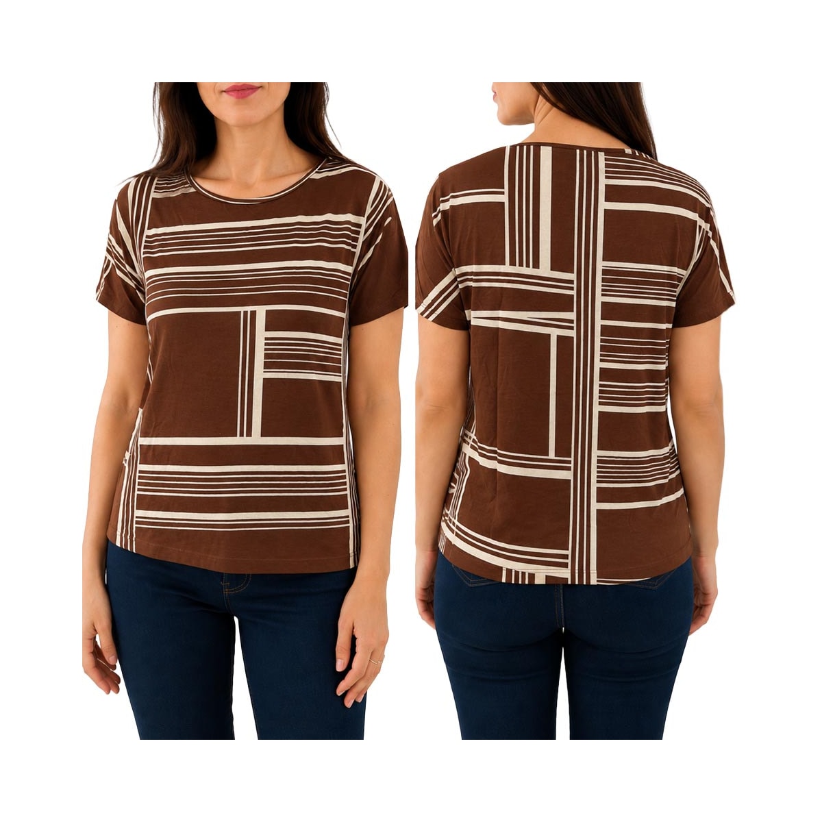 Blusa Hering Malha Meia Manga 4Djt Marrom Cafe Blusa Hering Malha Meia Manga 4Djt Marrom Cafe
