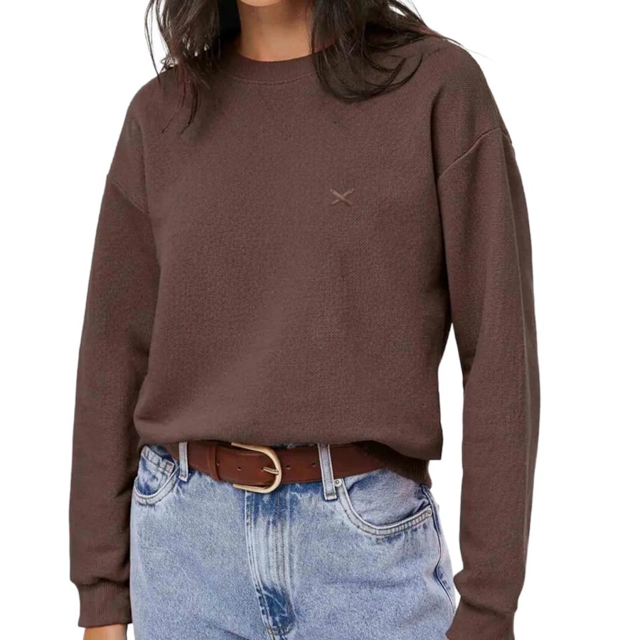 Blusa Hering Malha Piquet Fechada 06Re Marrom Inverno