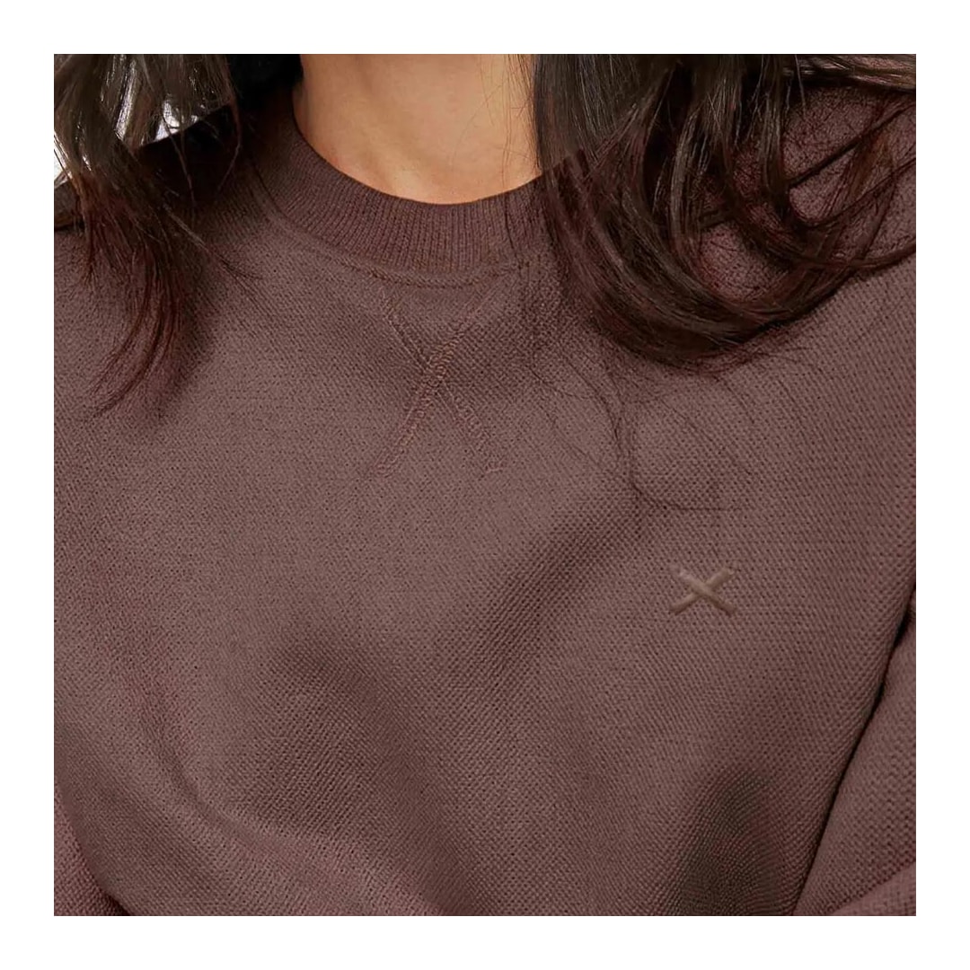 Blusa Hering Malha Piquet Fechada 06Re Marrom Inverno
