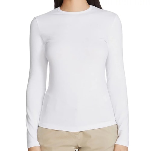 Blusa Hering Manga Longa 02Qy Branco