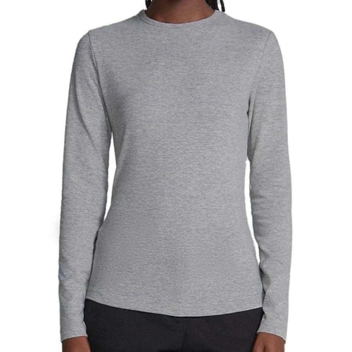 Blusa Hering Manga Longa 02Qy Cinza