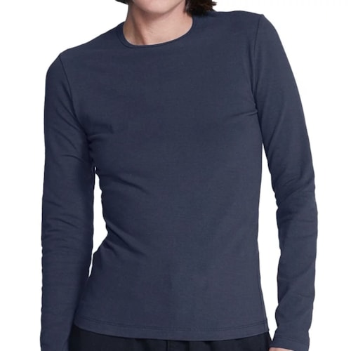 Blusa Hering Manga Longa 02Qy Noturno