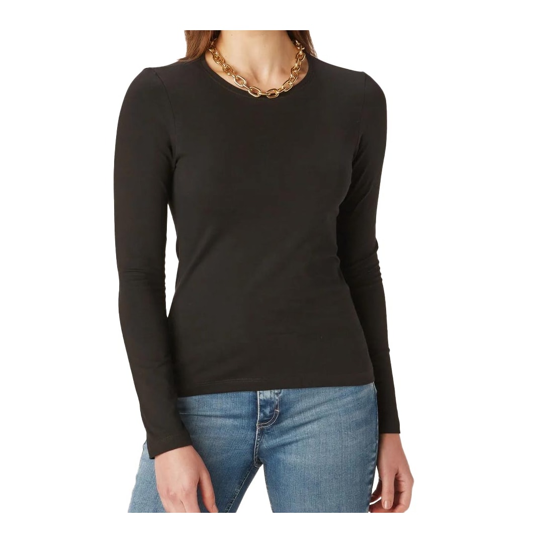Blusa Hering Manga Longa 02Qy Preto