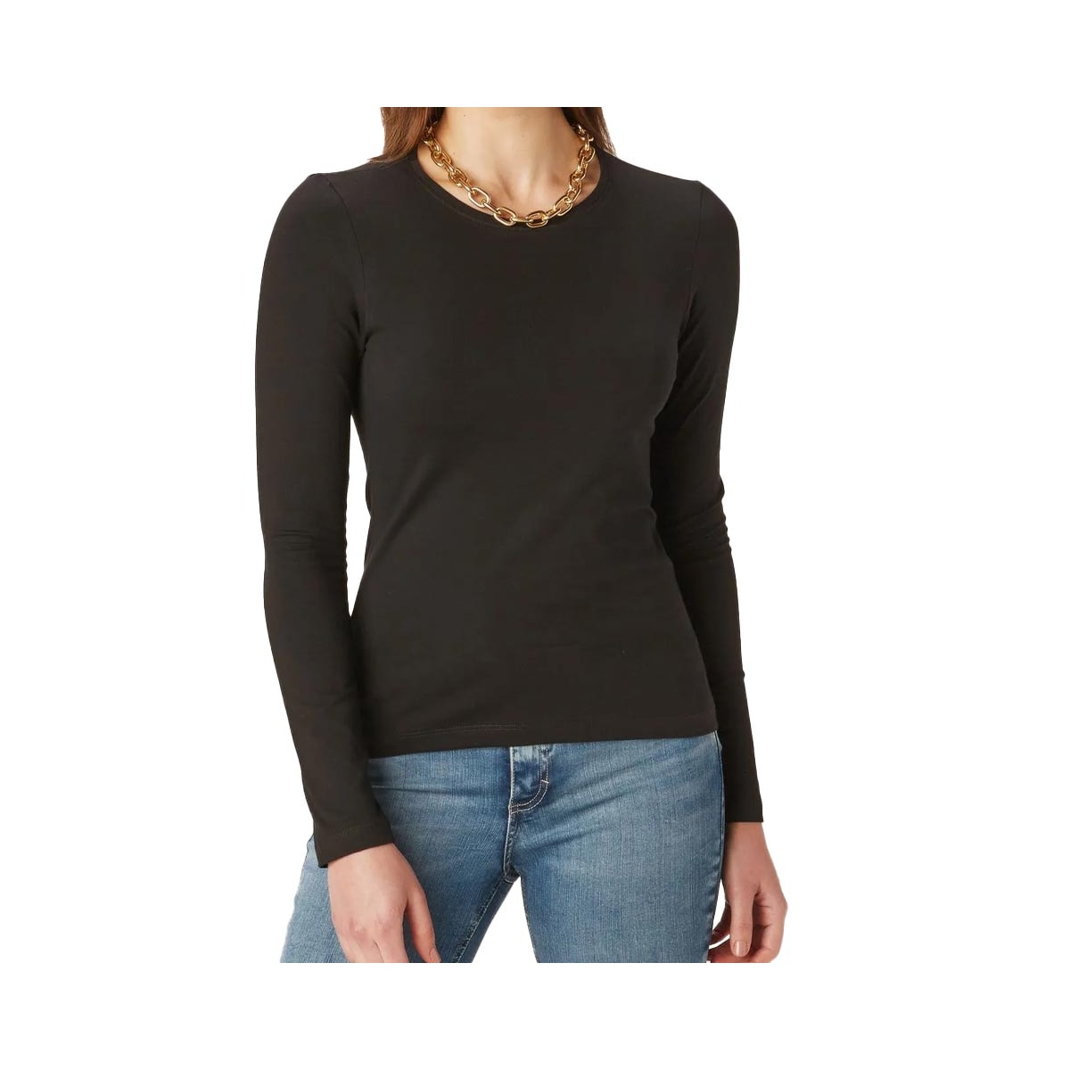 Blusa Hering Manga Longa 02Qy Preto