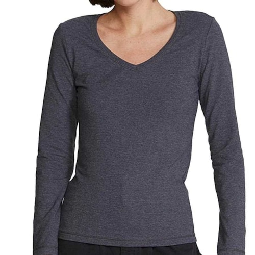 Blusa Hering Manga Longa 4D8a Chumbo Mescla
