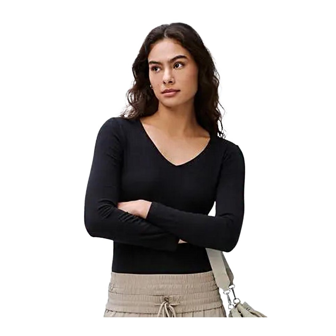 Blusa Hering Manga Longa 4D8a Preto