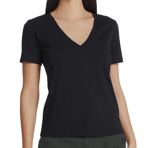 Blusa Hering Meia Manga 02Tq Preto