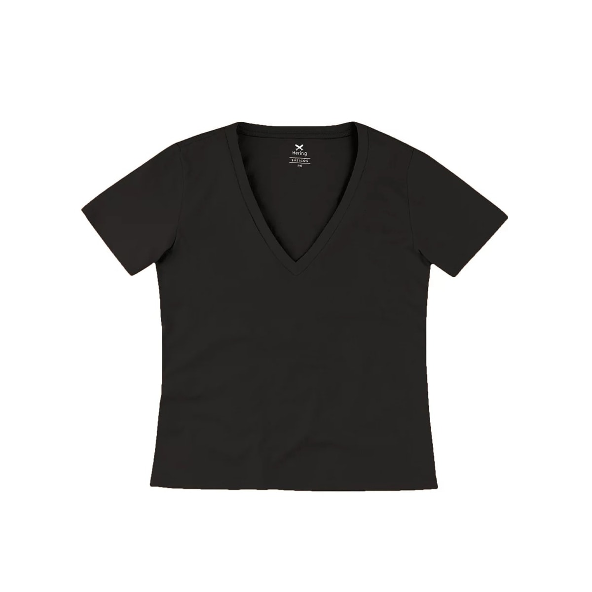 Blusa Hering Meia Manga 02Tq Preto