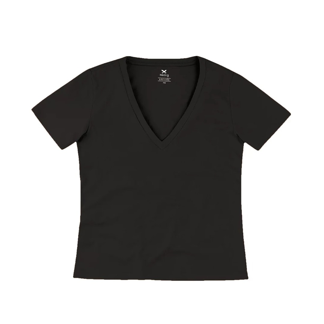 Blusa Hering Meia Manga 02Tq Preto Blusa Hering Meia Manga 02Tq Preto