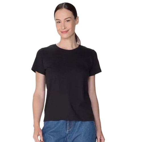 Detalhe - Blusa Hering Meia Manga 140F Preto