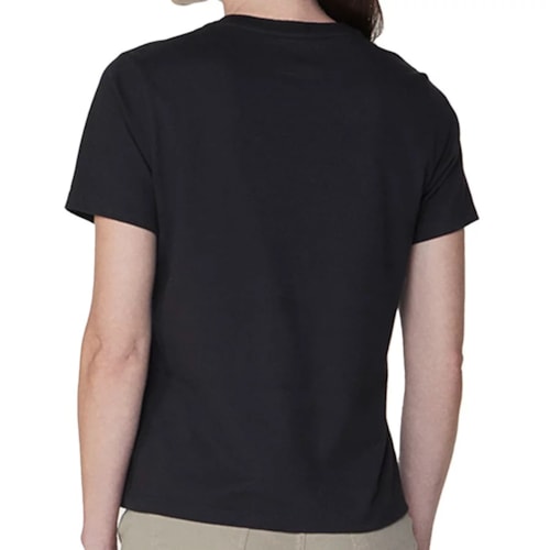 Detalhe - Blusa Hering Meia Manga 201F Preto