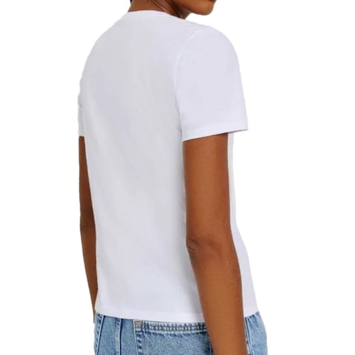 Detalhe - Blusa Hering Meia Manga 4Ez9 Branco