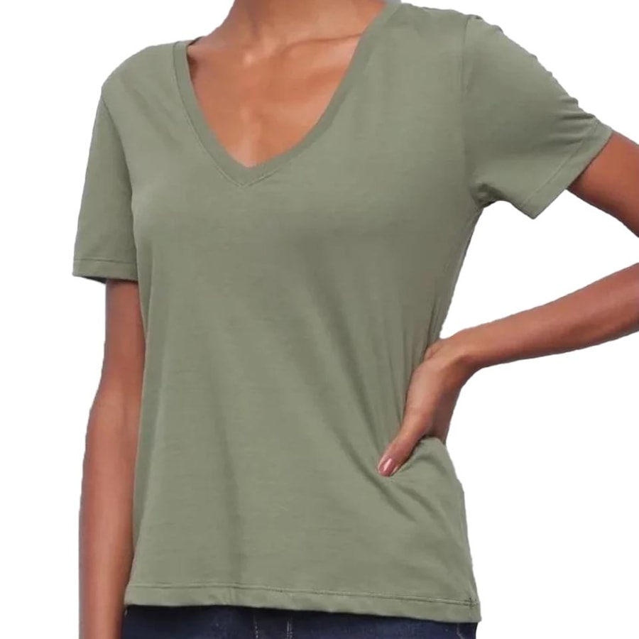 Blusa Hering Meia Manga 4Ez9 Verde Amazonia