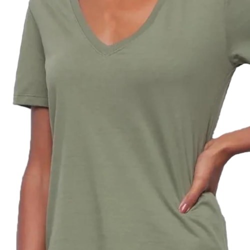 Detalhe - Blusa Hering Meia Manga 4Ez9 Verde Amazonia