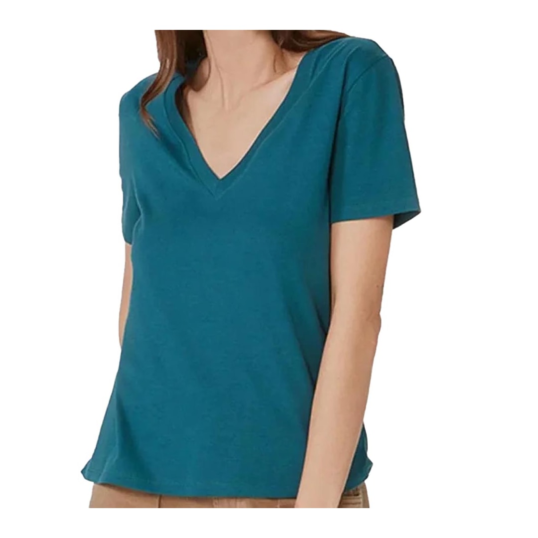 Blusa Hering Meia Manga 4Ez9 Verde Eucalipto