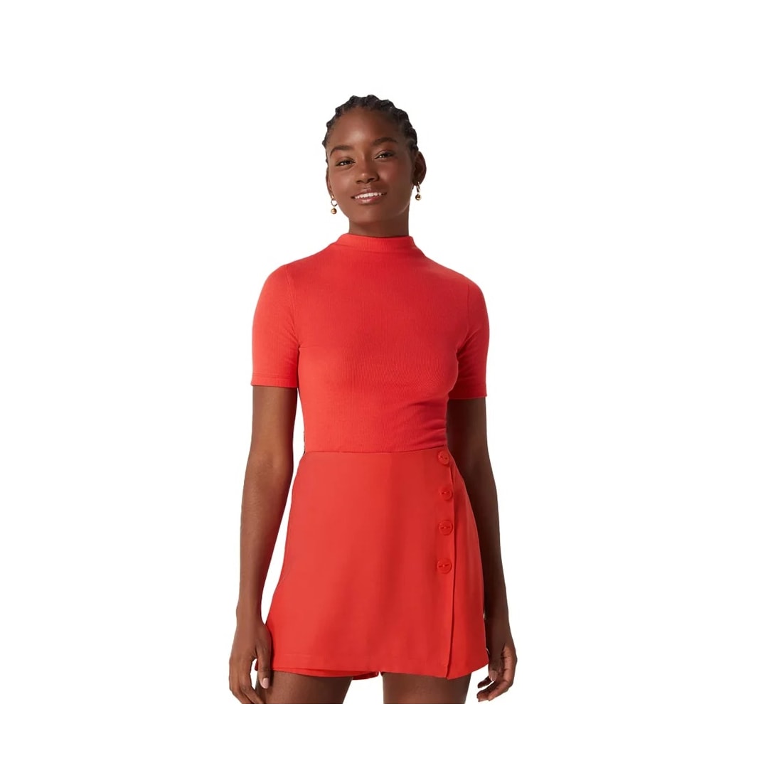 Blusa Hering Meia Manga 4Ezv Vermelho Ry1en Blusa Hering Meia Manga 4Ezv Vermelho Ry1en