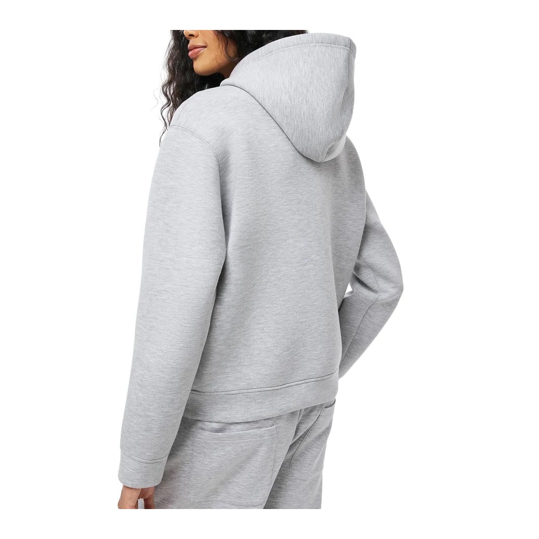 Blusa Hering Moletom Feminina Aberta Capuz K6q5 Mescla Cinza