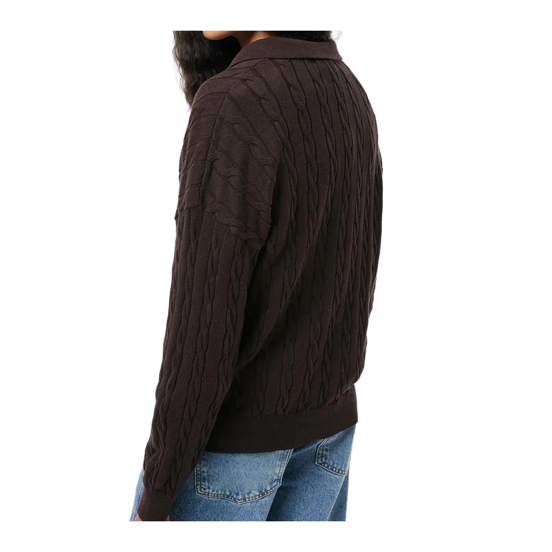 Blusa Hering Polo Em Tricô Feminina K6q3 Coffee