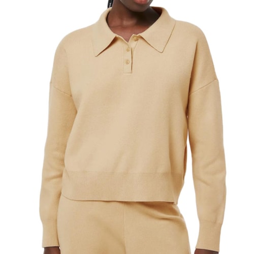 Blusa Hering Polo Feminina De Tricô K6pm Mel