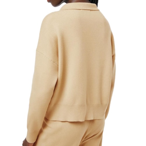 Detalhe - Blusa Hering Polo Feminina De Tricô K6pm Mel