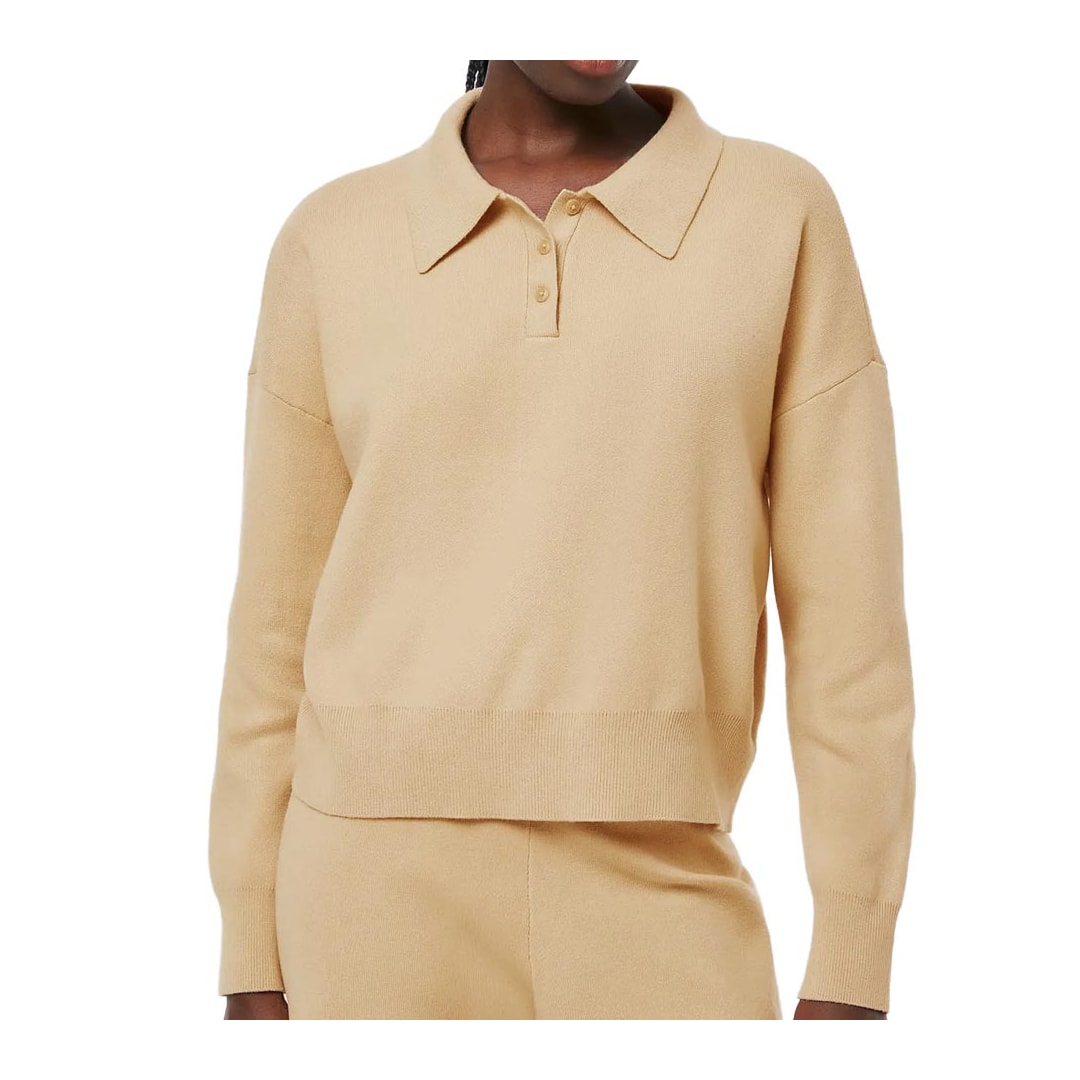 Blusa Hering Polo Feminina De Tricô K6pm Mel