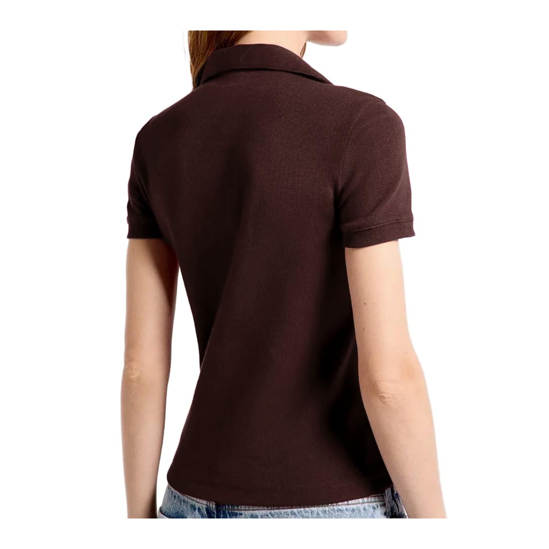 Blusa Hering Polo Ribana Ultra Soft Feminina 4Ha2 Marrom Coffe Blusa Hering Polo Ribana Ultra Soft Feminina 4Ha2 Marrom Coffe