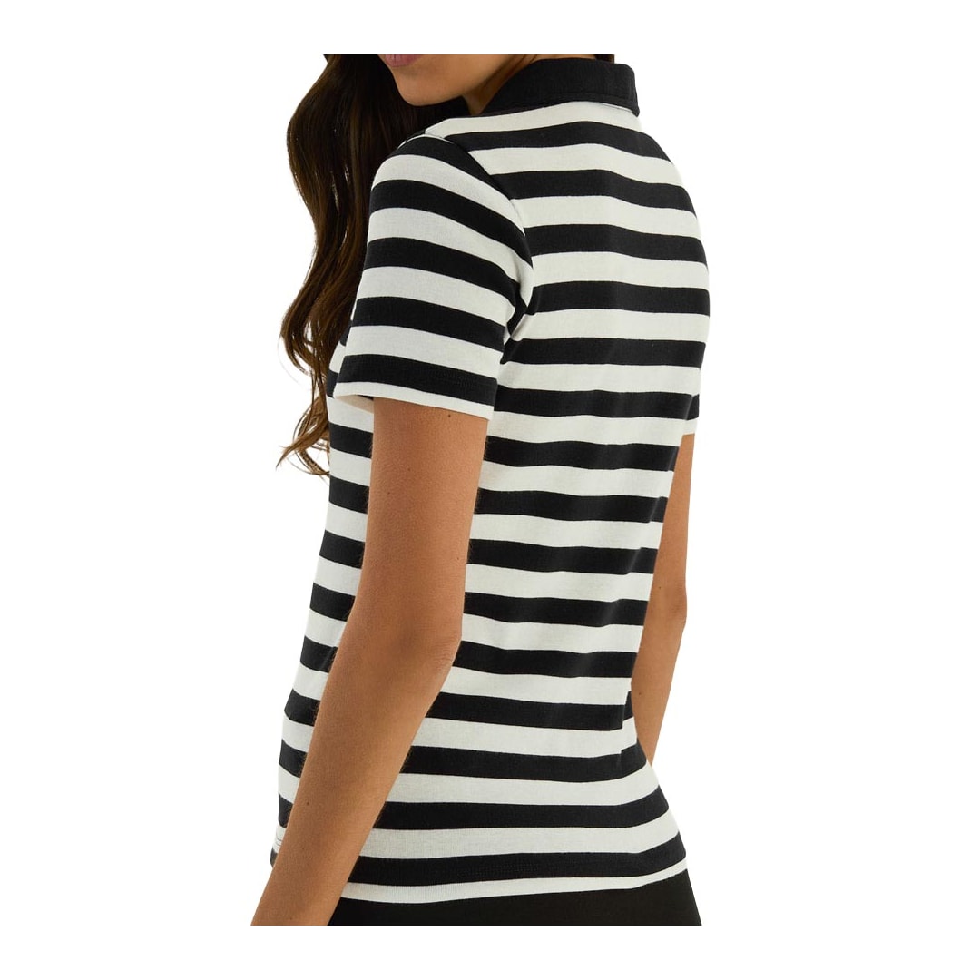 Blusa Hering Polo Super Slim Em Ribana 4HBP Preto Blusa Hering Polo Super Slim Em Ribana 4HBP Preto