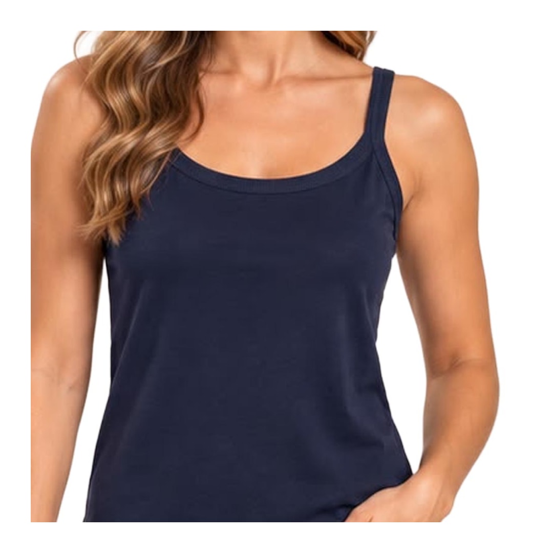 Blusa Hering Regata Feminina Algodão 4AVN Marinho Blusa Hering Regata Feminina Algodão 4AVN Marinho