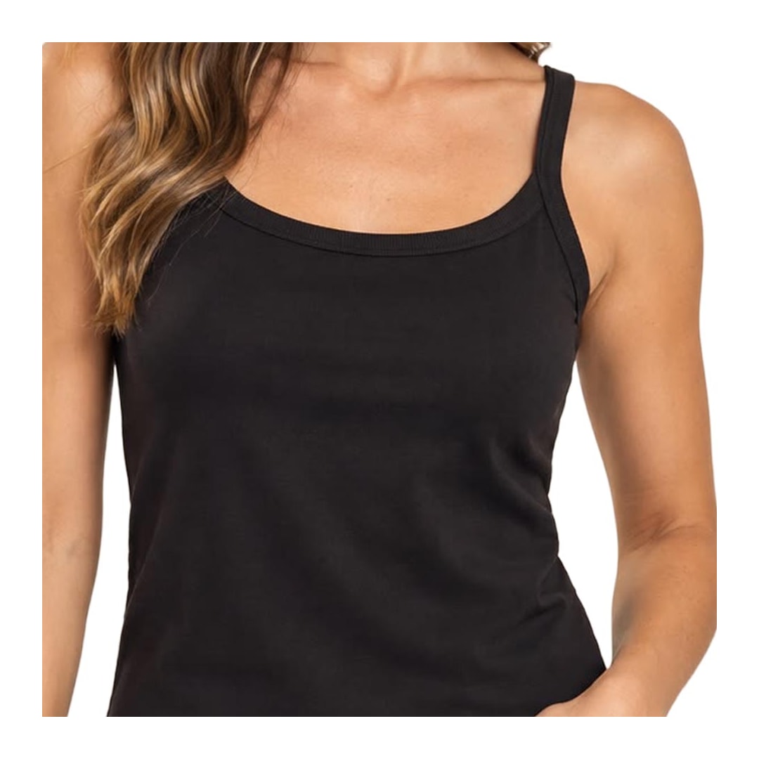 Blusa Hering Regata Feminina Algodão 4AVN Preto Blusa Hering Regata Feminina Algodão 4AVN Preto
