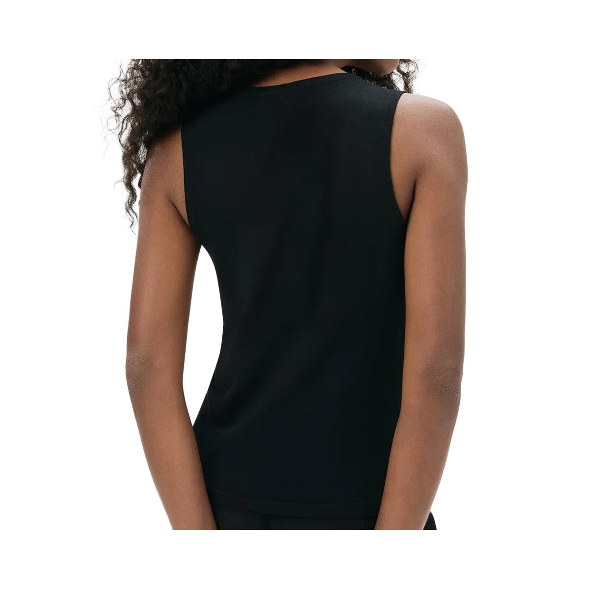Blusa Hering Sem Manga Decote U Em Tricô K5ag Preto N10si Blusa Hering Sem Manga Decote U Em Tricô K5ag Preto N10si