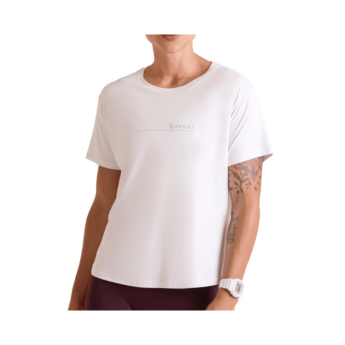 Blusa Lupo Feminina Fitness 77052 Branca