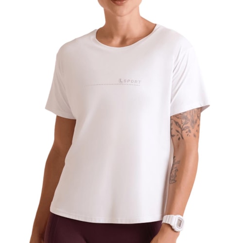 Blusa Lupo Feminina Fitness 77052 Branca