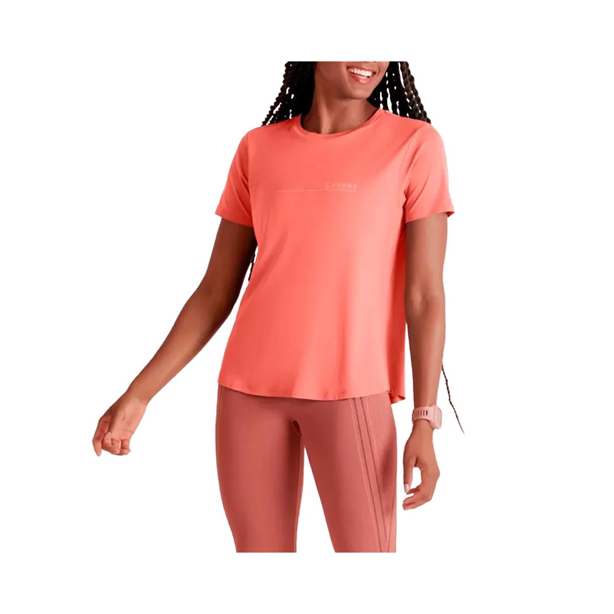 Blusa Lupo Feminina Fitness 77052 Goiaba
