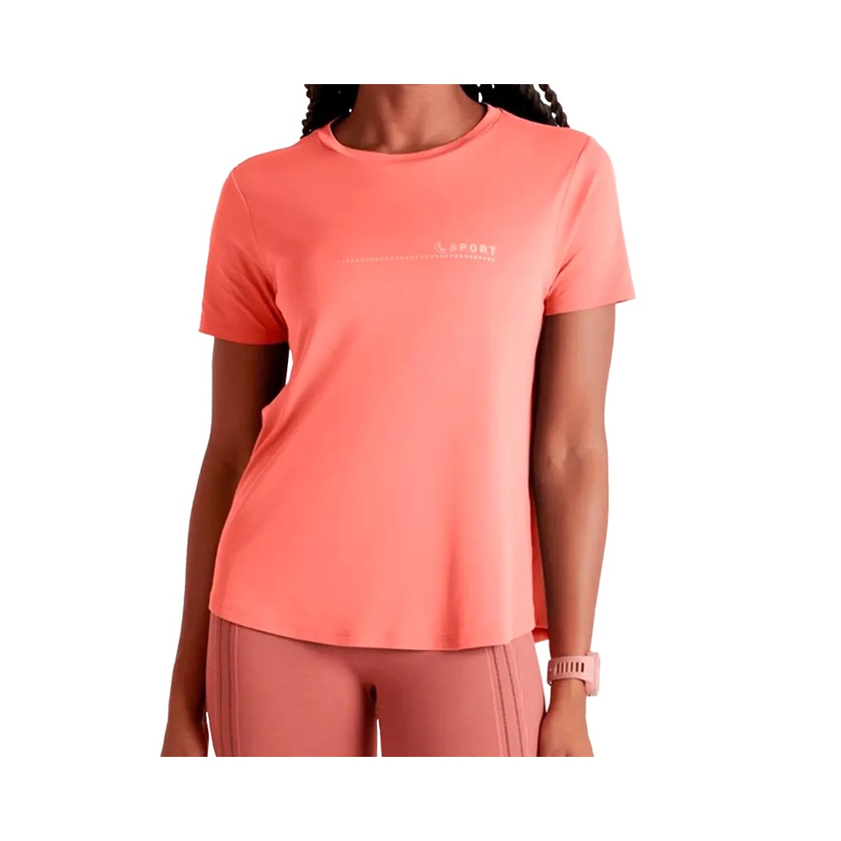 Blusa Lupo Feminina Fitness 77052 Goiaba
