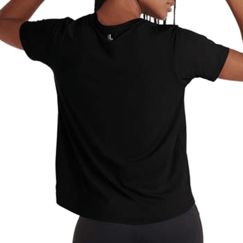 Detalhe - Blusa Lupo Feminina Fitness 77052 Preta