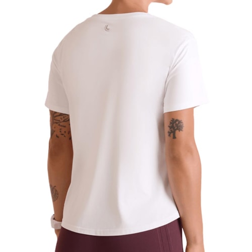 Detalhe - Blusa Lupo Meia Manga Fitness 77052 Branca