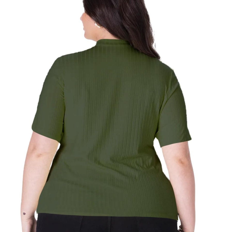 Blusa Malwee De Malha M/M 108542 Militar