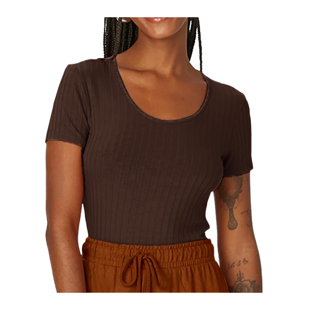 Blusa Malwee De Malha M/M 50615 Chocolate Blusa Malwee De Malha M/M 50615 Chocolate