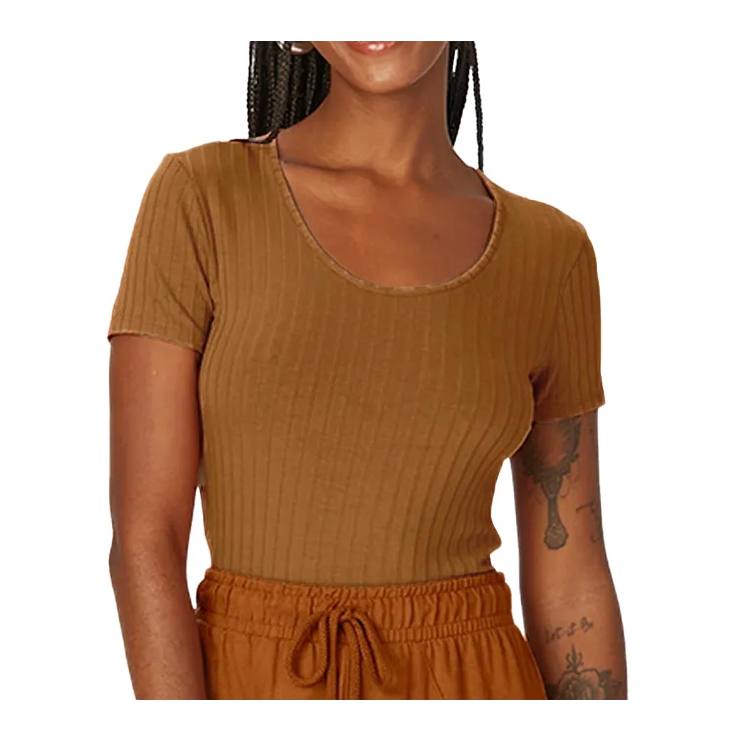 Blusa Malwee De Malha M/M 50615 Ferrugem