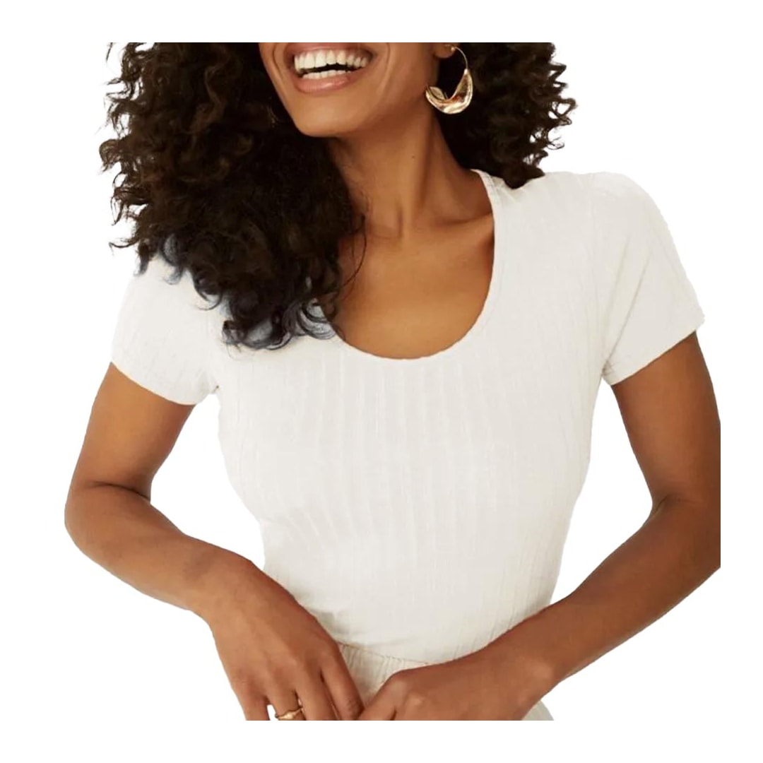 Blusa Malwee De Malha M/M 50615 Off White