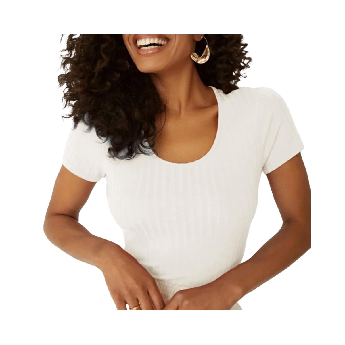 Blusa Malwee De Malha M/M 50615 Off White Blusa Malwee De Malha M/M 50615 Off White