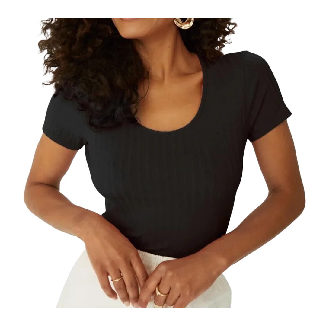 Blusa Malwee De Malha M/M 50615 Preto