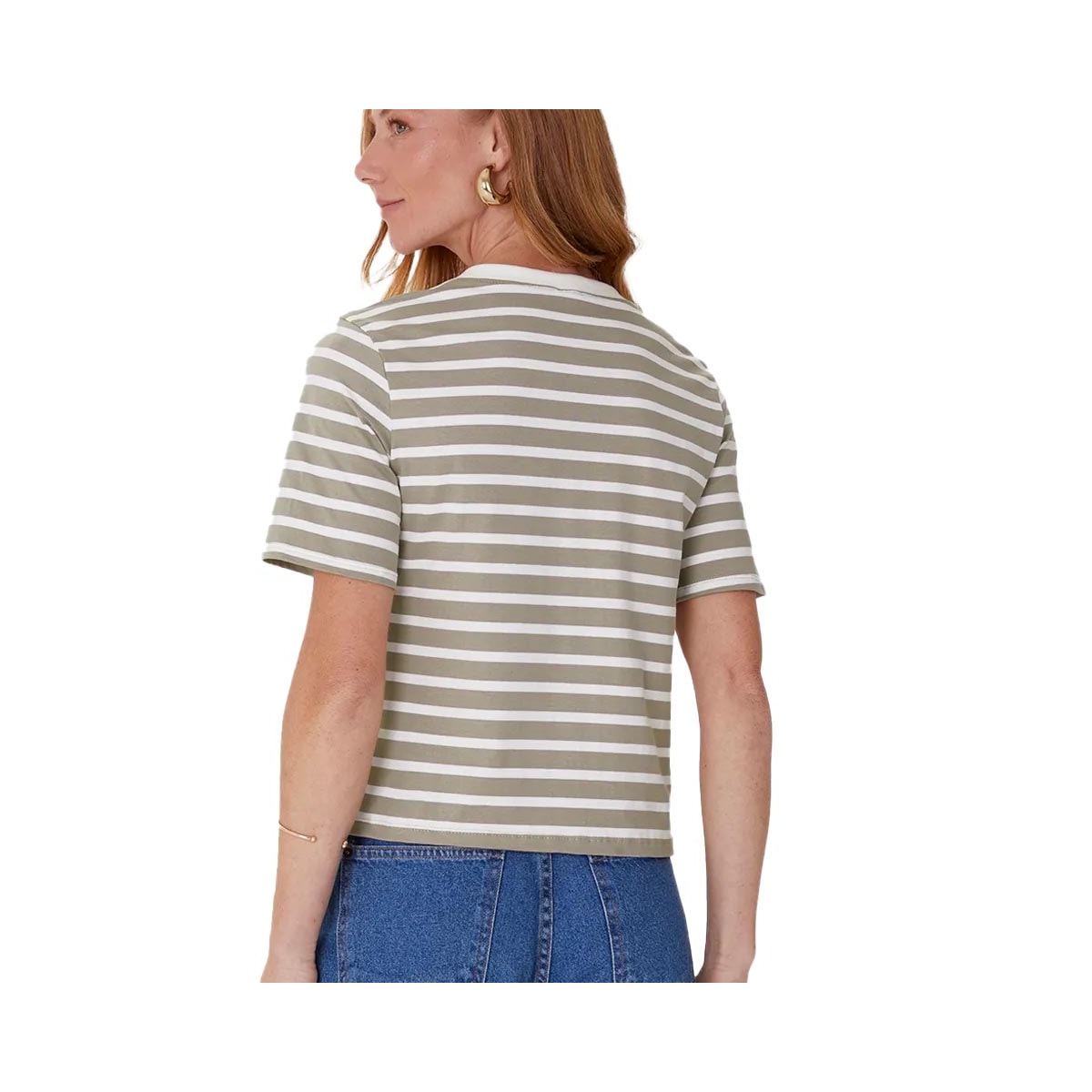 Blusa Malwee De Malha M/M Mlw.188 128685 Creme