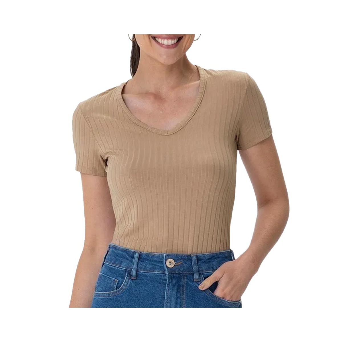 Blusa Malwee De Malha Meia Manga 127045 Nude Blusa Malwee De Malha Meia Manga 127045 Nude