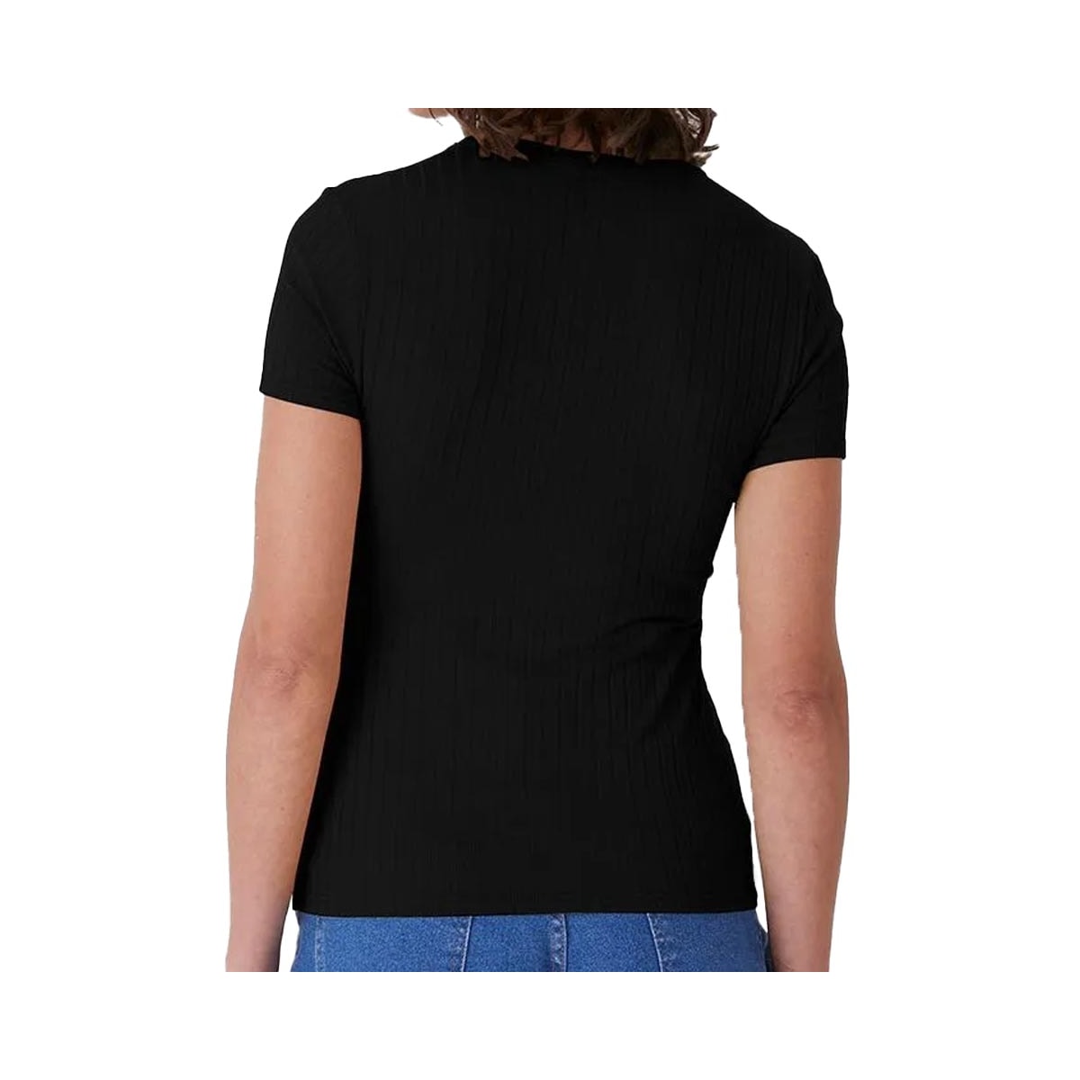 Blusa Malwee De Malha Meia Manga 127045 Preto