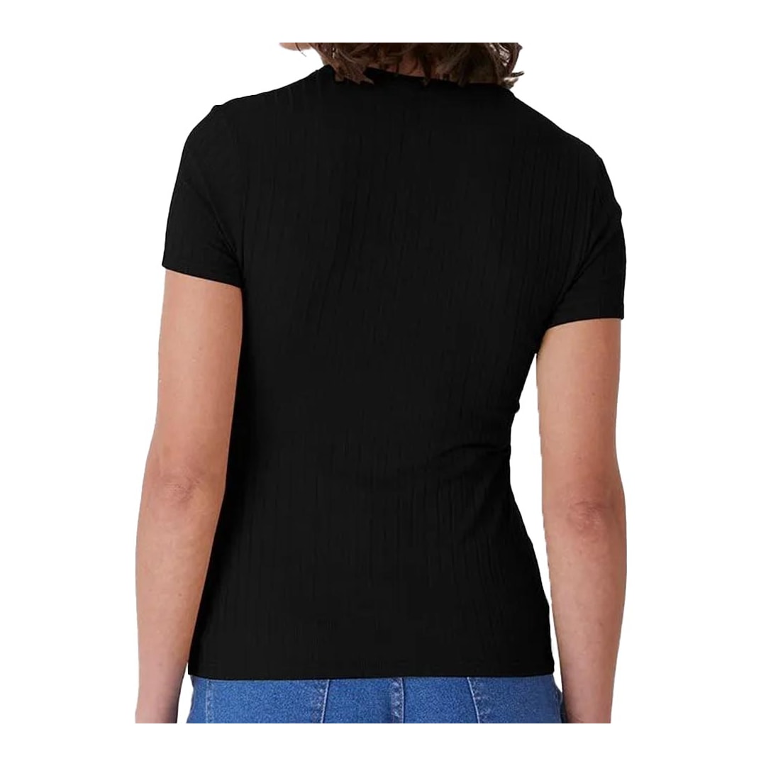 Blusa Malwee De Malha Meia Manga 127045 Preto Blusa Malwee De Malha Meia Manga 127045 Preto