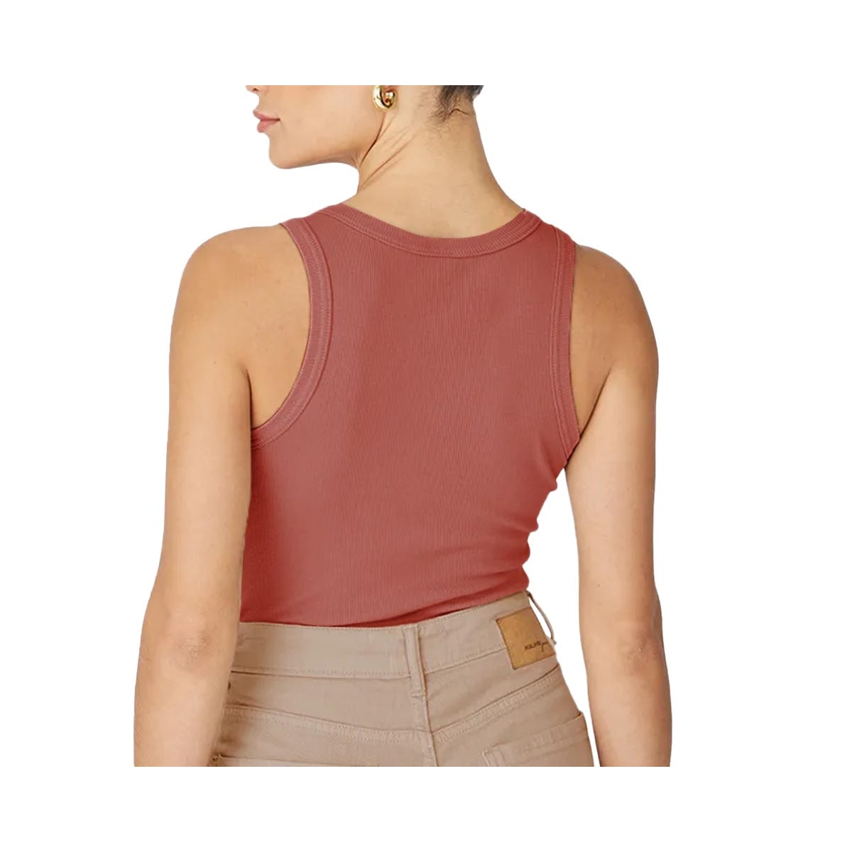 Blusa Malwee De Malha Sem Manga 119205 Goiaba Blusa Malwee De Malha Sem Manga 119205 Goiaba