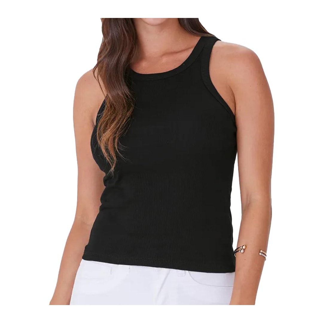 Blusa Malwee De Malha Sem Manga 119205 Preto