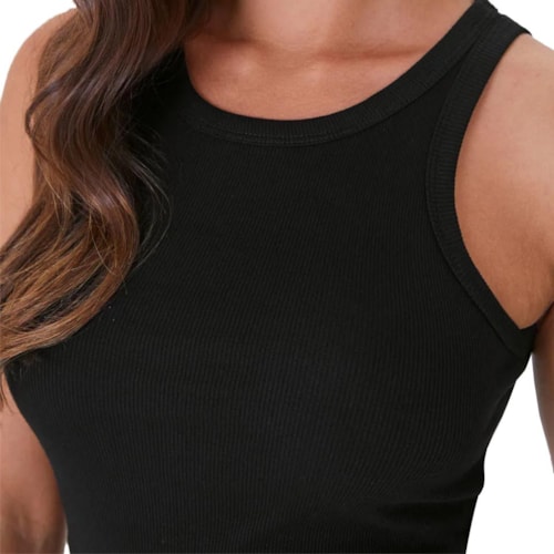 Detalhe - Blusa Malwee De Malha Sem Manga 119205 Preto